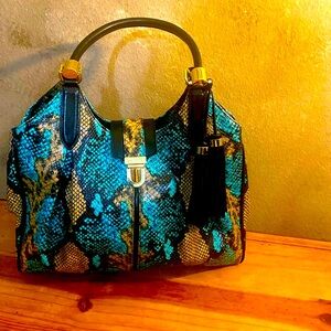 New brahmin snake bag